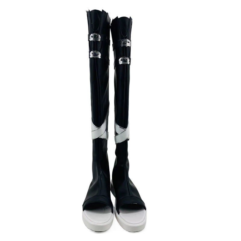 Final Fantasy XIV Black Mage Level 80 Artifact Gear Cosplay Shoes for Anime Conventions - Halloweez