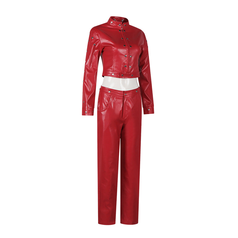 Seven Deadly Sins Ban Cosplay Costume Greed Sin Red Leather Outfit Anime Role Play