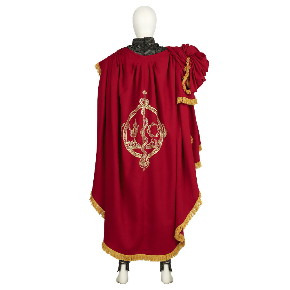 Men's Halloweez Elder Ring Cosplay Outfit - Premium Red Robe with Belt