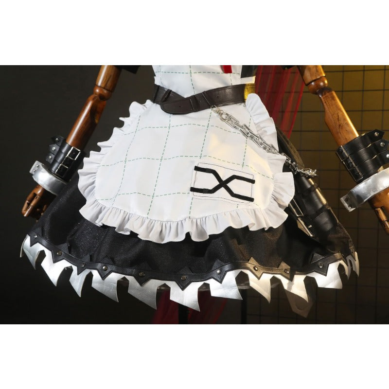 Disfraz de Halloween de Corin Wickes, uniforme de sirvienta con motosierra dulce, disfraz navideño femenino