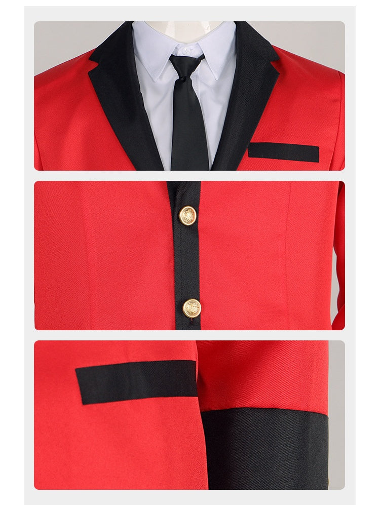 Kakegurui Suzui Ryouta and Manyuda Kaede Cosplay Costume DK Uniform Anime Role Play