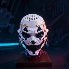 Cyberpunk Dark Mechanical Joker Full Face Mask Cos Prop for Halloween & Con