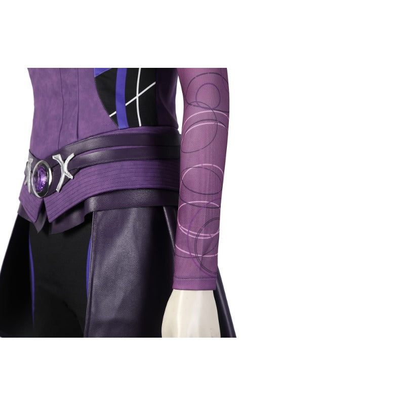 Traje de cosplay de Clea del Doctor Strange para Halloween: atuendo morado de primera calidad