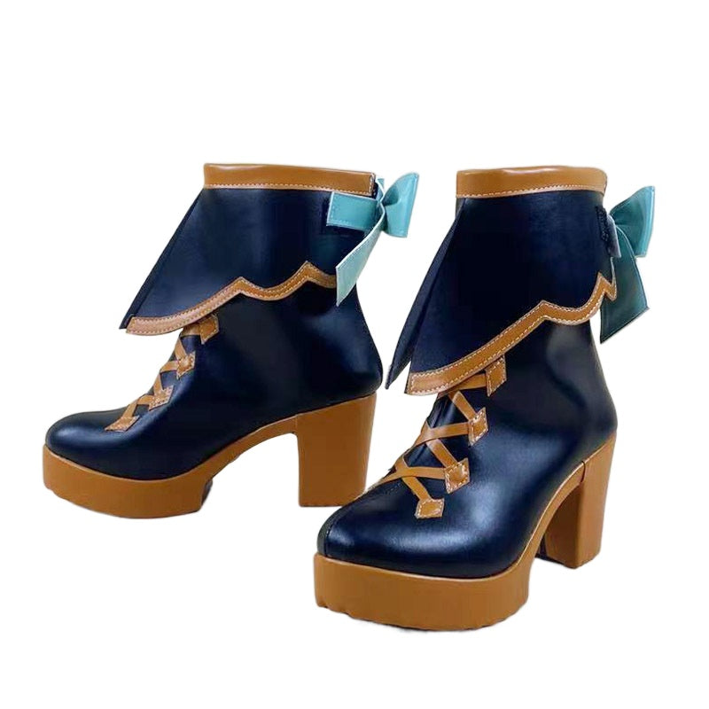 1563 Halloween Pumpkin Little Devil Hatsune Miku Cosplay Shoes for Anime Conventions - Halloweez