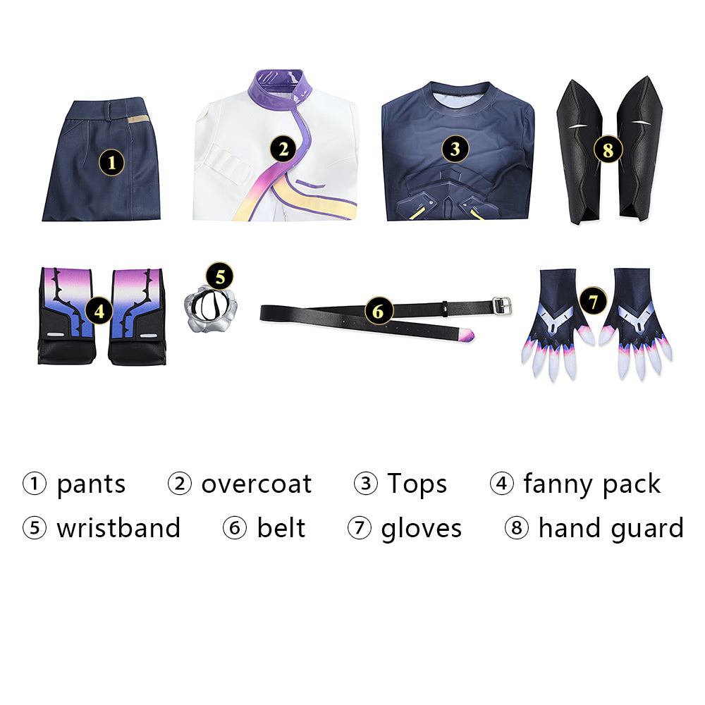 Valorant Vyse Cosplay Costume Full Set, High-Quality Agent Outfit for Gaming Convention and Halloween - Halloweez