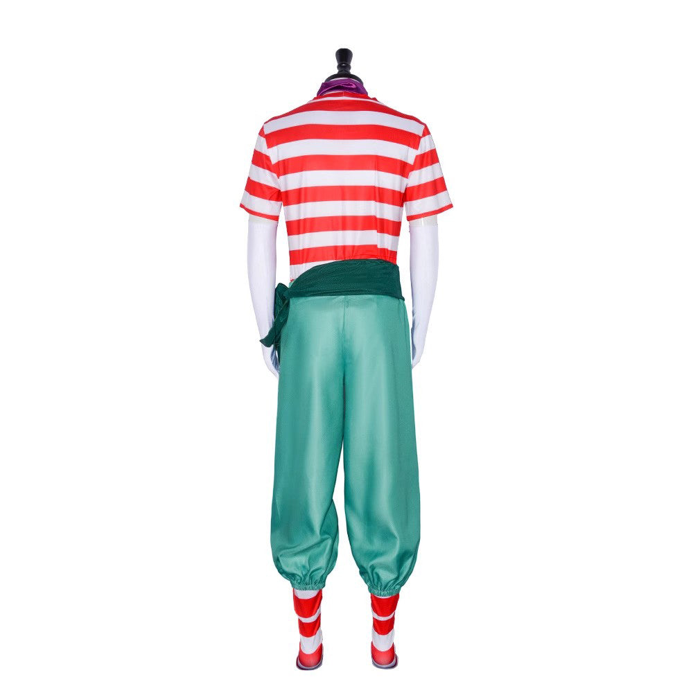 One Piece Buggy Cosplay Costume - Clown Buggy Halloween Anime Cosplay Cloak Coat - Halloweez