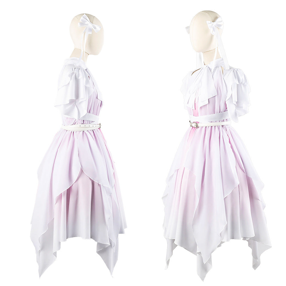 Hasunosora Murano Sayaka Yugiri Tsuzuri Anime Cosplay Gradient Irregular Dress - Halloweez