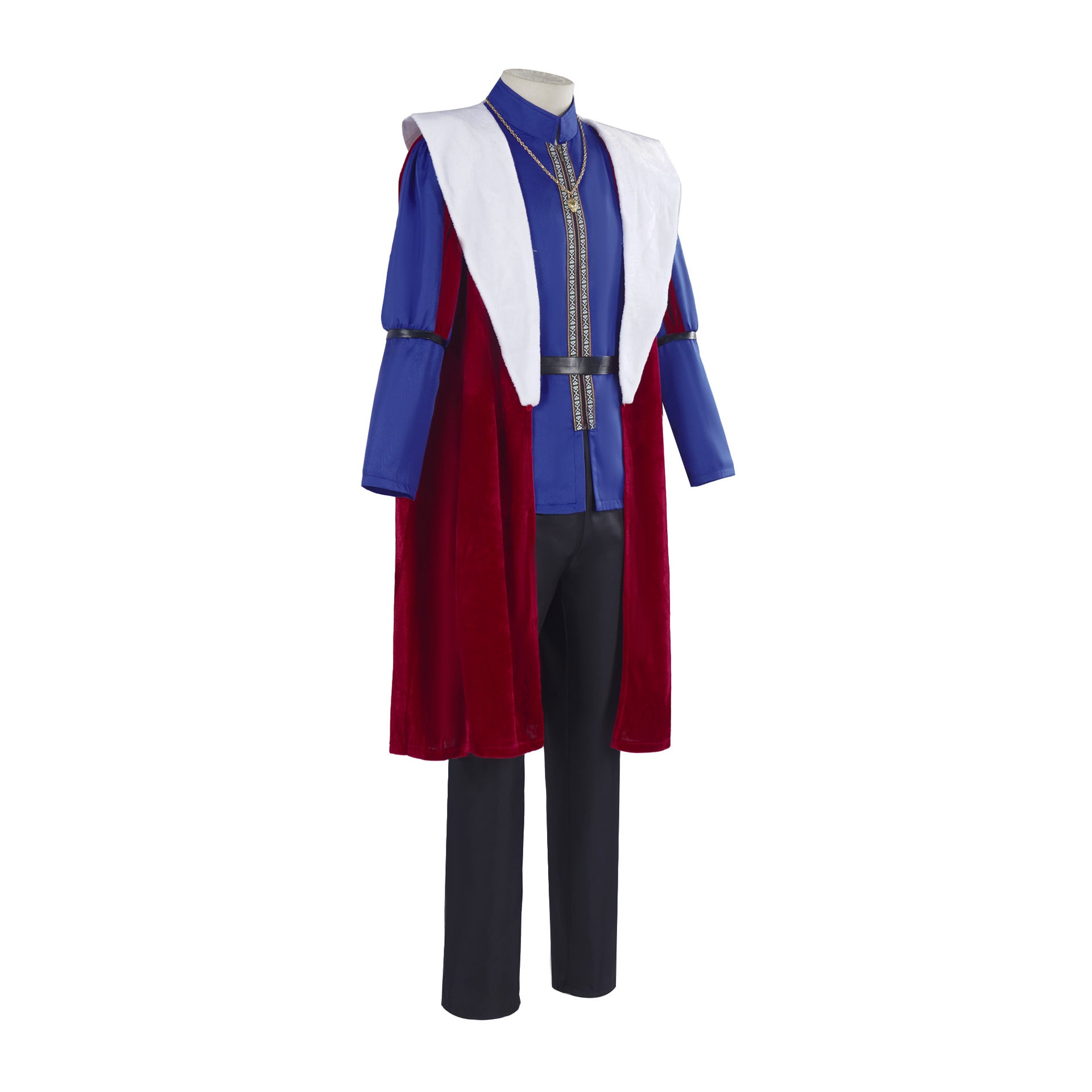 Royal King Queen Cosplay Costume Medieval Court Noble Outfit Halloween Party Performance Dress - Halloweez