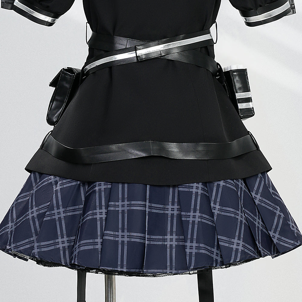Mahou Shoujo Lyrical Nanoha: Fate Testarossa - Kurobe Nanoha Kasumi Complete Cosplay Costume Set - Halloweez