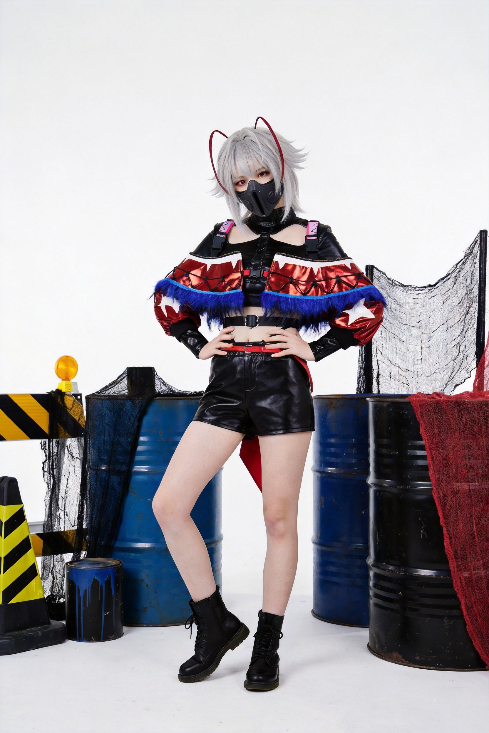 Delta Action Mai Xiaowen Red Skin x Vyshyvanka Collaborative Cosplay Costume - Halloweez