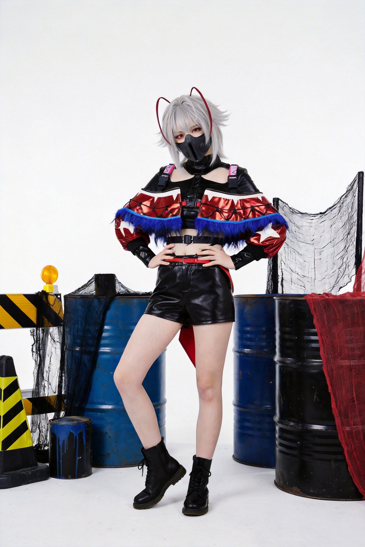 Delta Action Mai Xiaowen Red Skin x Vyshyvanka Collaborative Cosplay Costume - Halloweez