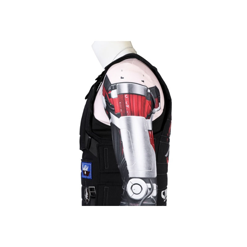 Halloweez Johnny Silverhand Cosplay Vest - Sleeveless Halloween Party Costume
