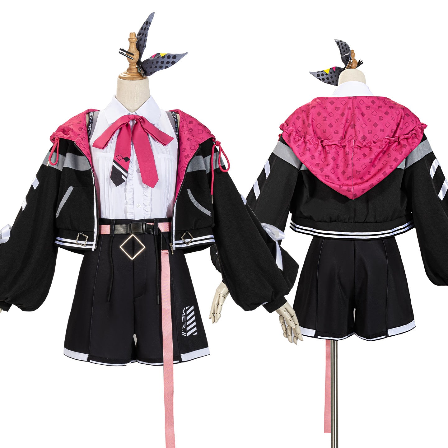 VTuber Rainbow Society Kurumochi Mero 2D Cosplay Anime Game Costume - Halloweez