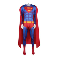 2025 New Superman Cosplay Costume Movie Same Superman Cosplay Jumpsuit Tight Suit Stage Performance Clothing