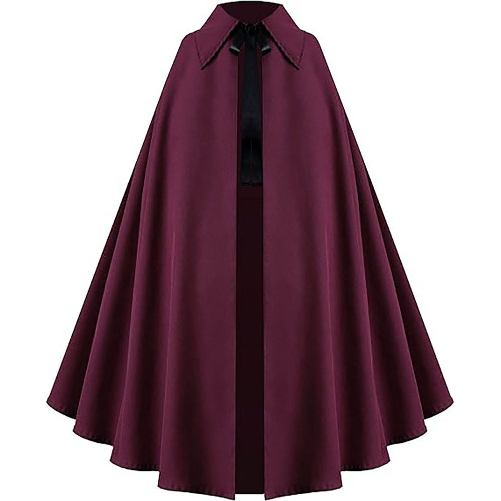 New Medieval Victorian Steampunk Gothic Cape Cloak for Halloween Cosplay - Halloweez