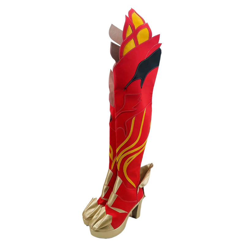 Honkai Impact 3rd Fu Hua - Floating Life: Dust Feather Cosplay Shoes for Anime Conventions - Halloweez