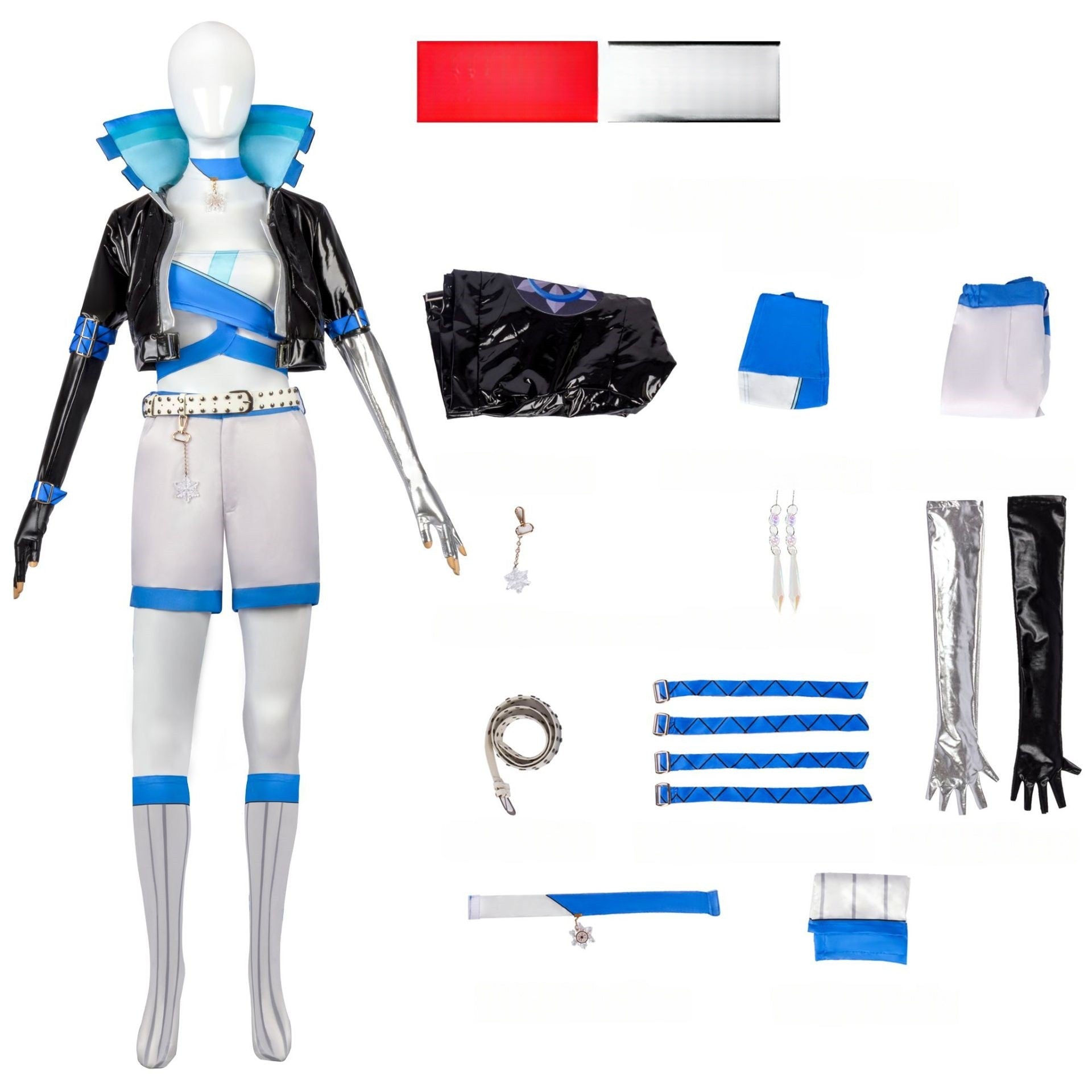 Marvel Contest 2D Anime Cosplay Costume - Ice Moon Flower Snow for Female - Halloweez
