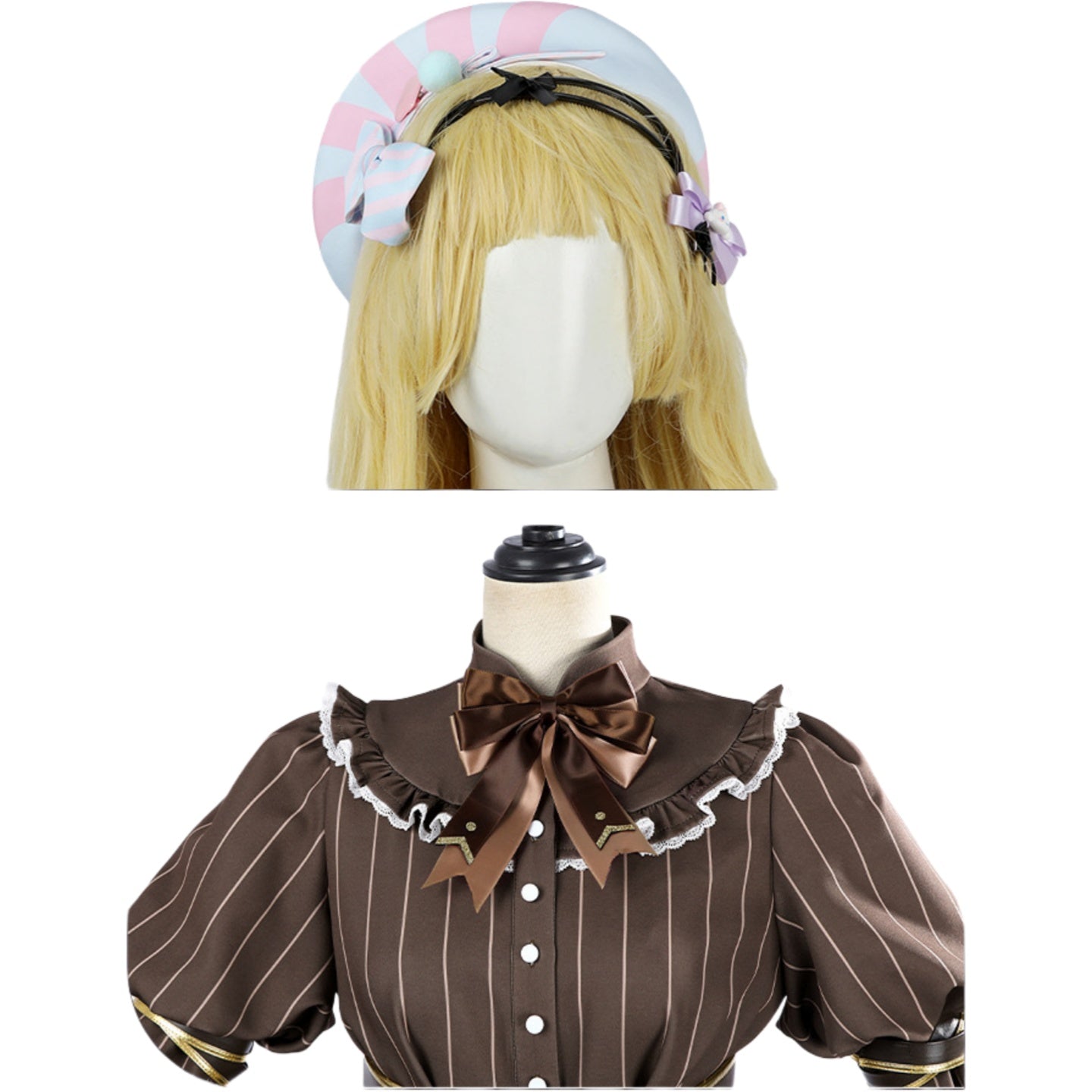 Shugo Chara! Sanrio Official Amu Hinamori Lolita Cosplay Costume - Halloweez