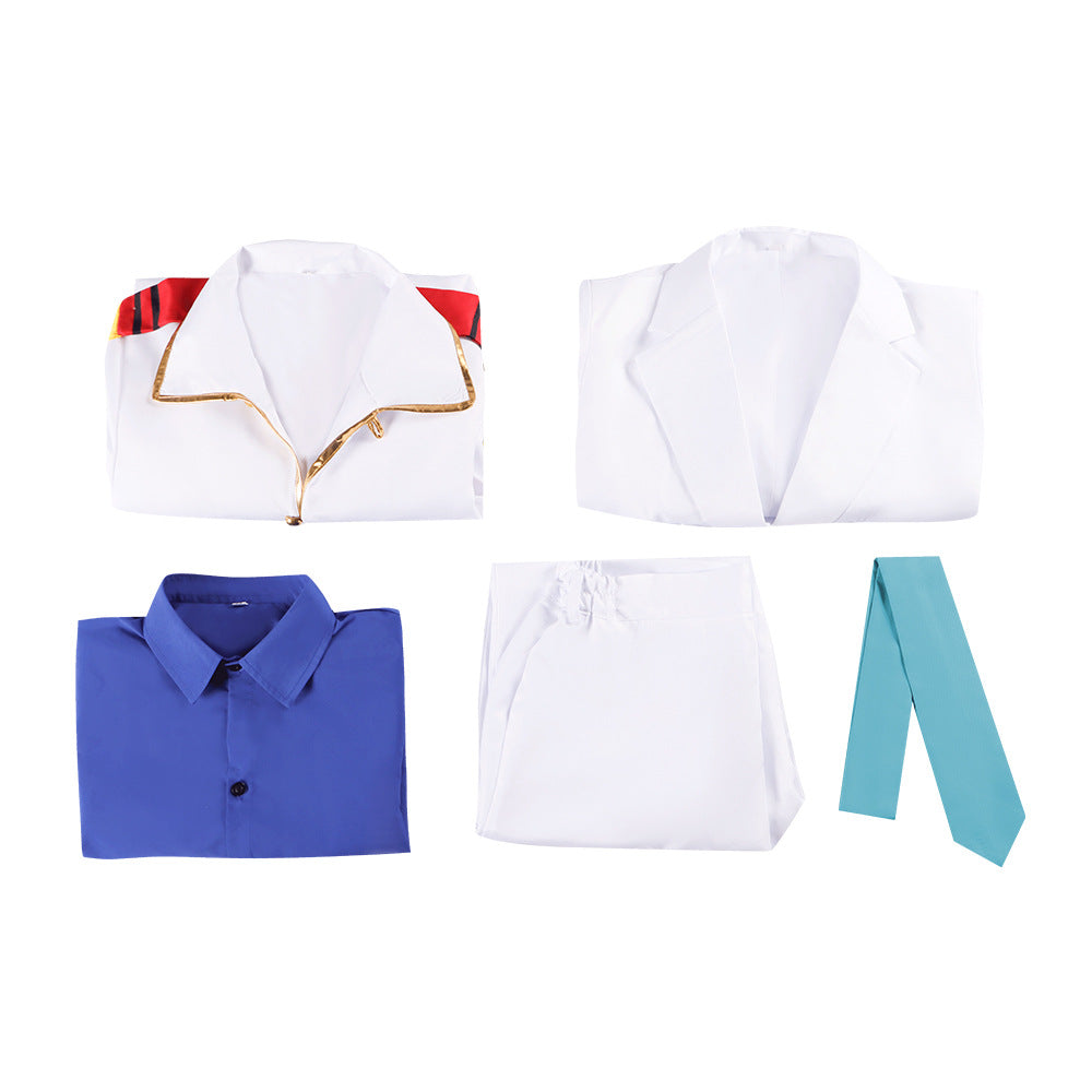 One Piece Marine Vice Admiral Garp Cosplay Costume Full Set Anime Role Play Clothing - Halloweez