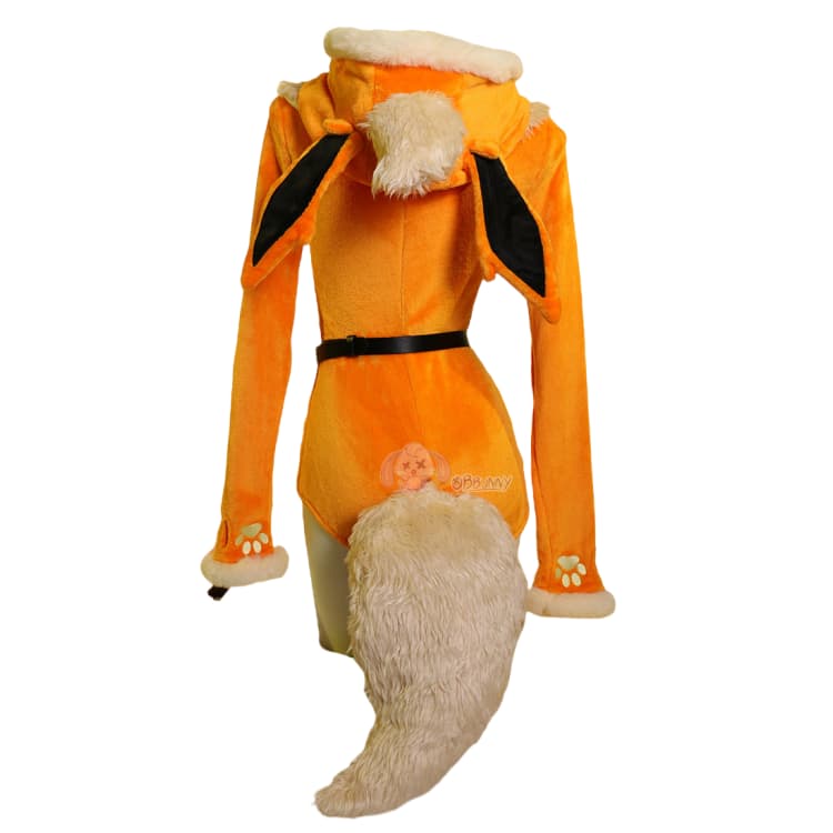 Flareon Kigurumi Cosplay Hoodie - Official Pokemon Plush Costume Pajamas for Women - Halloweez