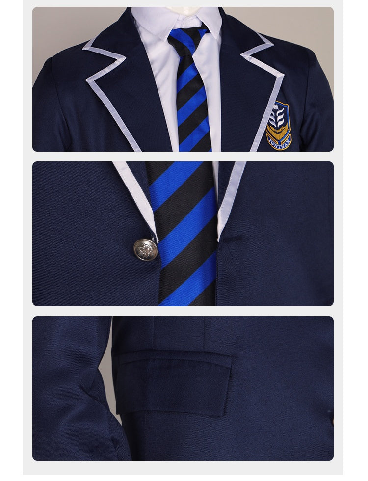 Blue Lock Isagi Yoichi Mikage Reo Cosplay Costume Slim-Fit Suit Anime Outfit - Halloweez