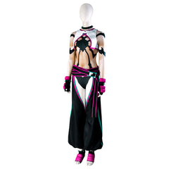 Disfraz de cosplay exclusivo de Juri Han de Street Fighter VI: conjunto premium para entusiastas