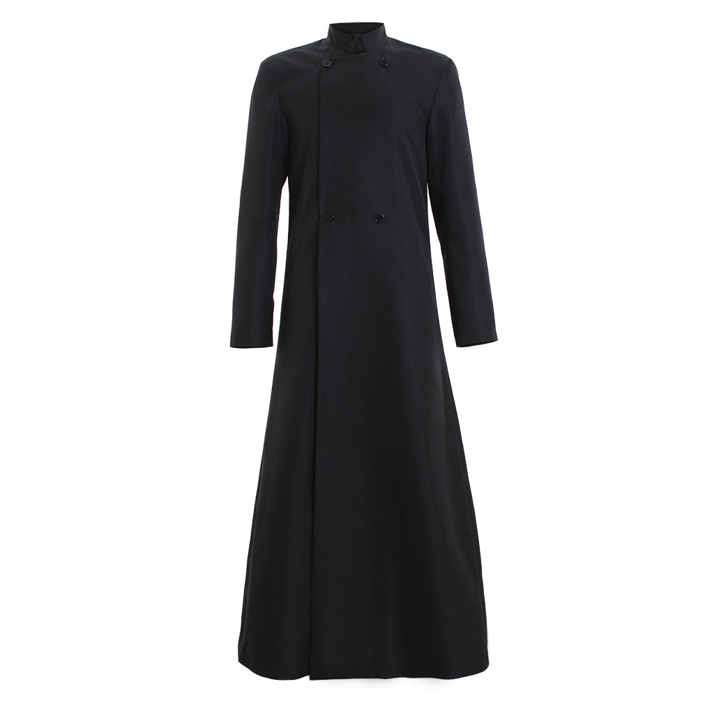 Men's Double Breasted Choir Cassock Robe - Halloweez Clergy Vestment for Religious and Cosplay Events