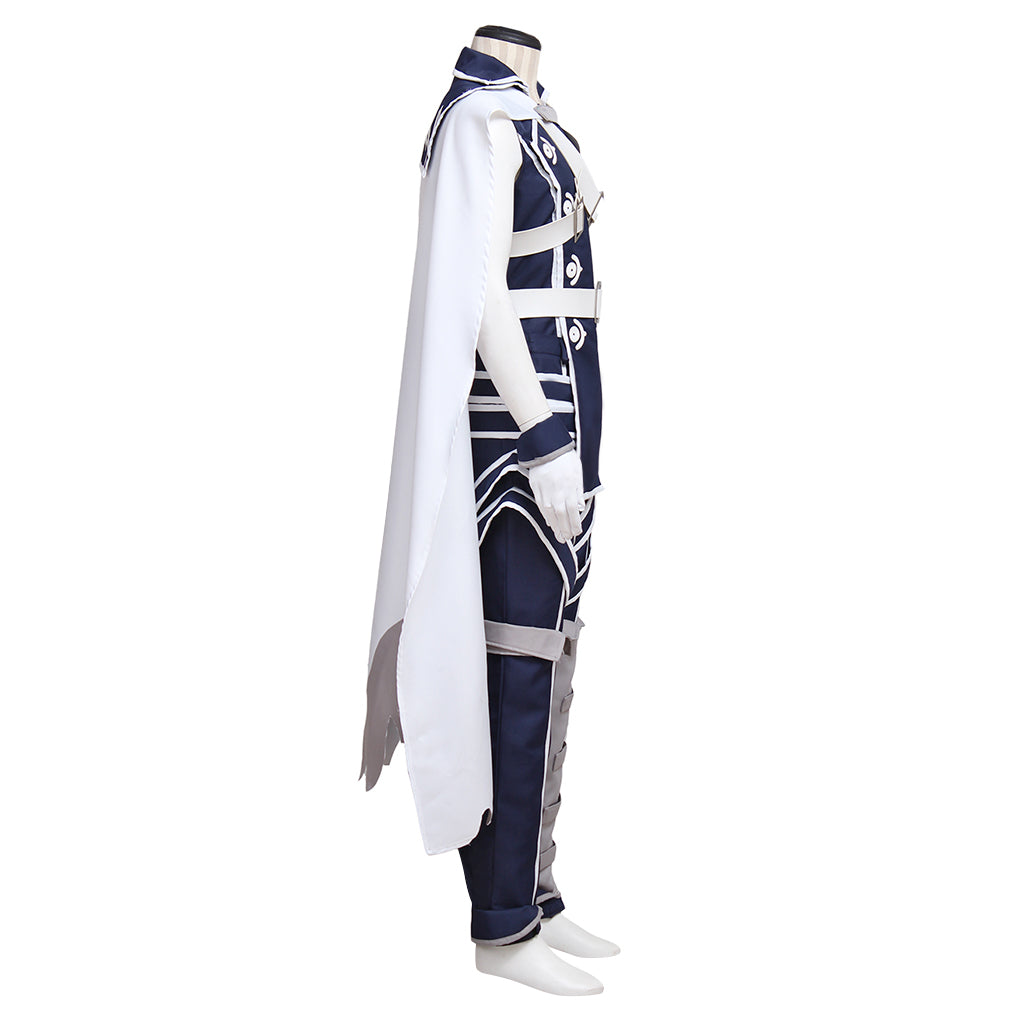 Halloweez Fire Emblem Awakening Chrom Cosplay Costume | Royal Combat Uniform with Cloak