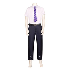 Genshin Impact Kamisato Ayato Cosplay Costume Full Set - Xicha Collab Anime Outfit for Men - Halloweez