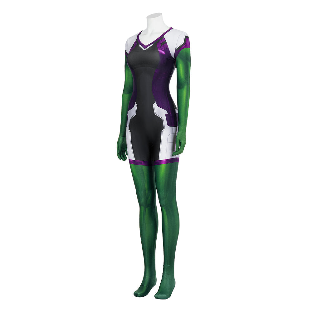 Traje de cosplay de She-Hulk: abogada de Halloween: el mejor disfraz de superhéroe de Jennifer Walters para Halloween y eventos