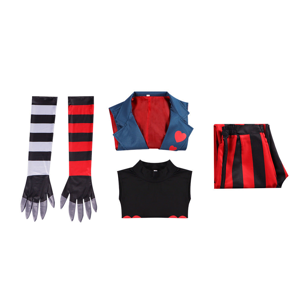 "Hazbin Hotel Hell's Inn Cosplay - 3V Group Velvette Costume for Halloween"