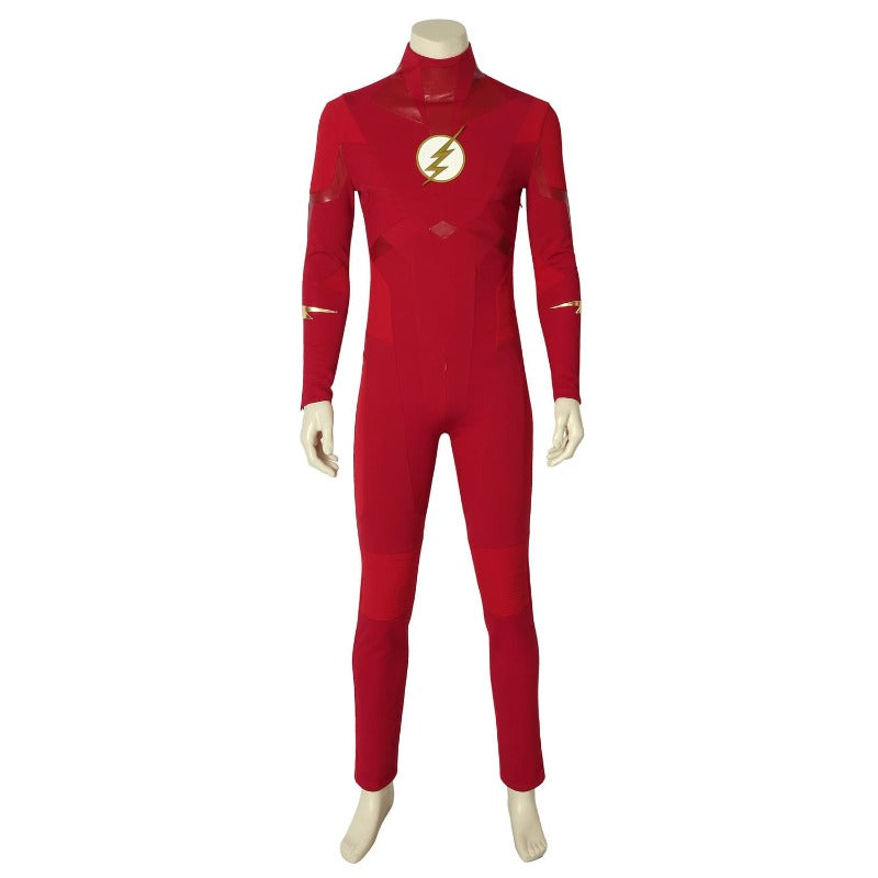 Embrace Your Inner Speedster with the Halloweez Barry Allen Flash Jumpsuit - Season 8 Inspired