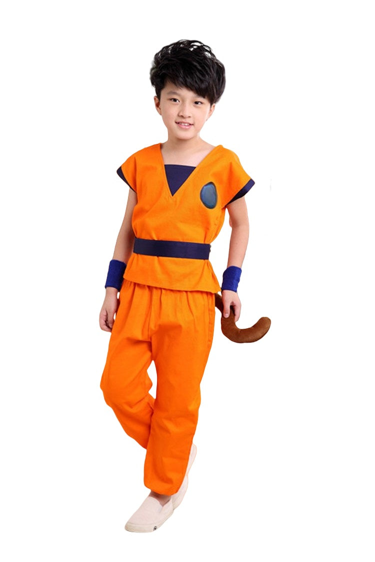 Halloween Children's Dragon Ball Son Goku Boy Turtle Hermit Cosplay Anime Costume - Halloweez