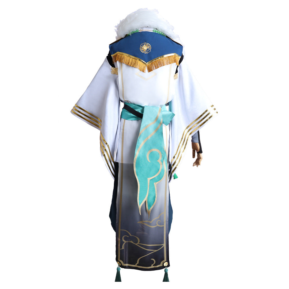 Vtuber Rainbow Agency Hero Group Cloud Flower Moon Transformed 2D Cos Anime Costume for Kazuki Hanamaru - Halloweez