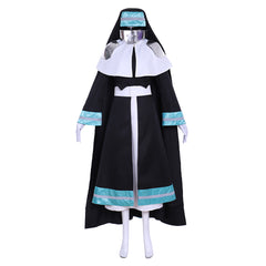 Stunning Fire Force Iris Nun Cosplay Costume by Halloweez