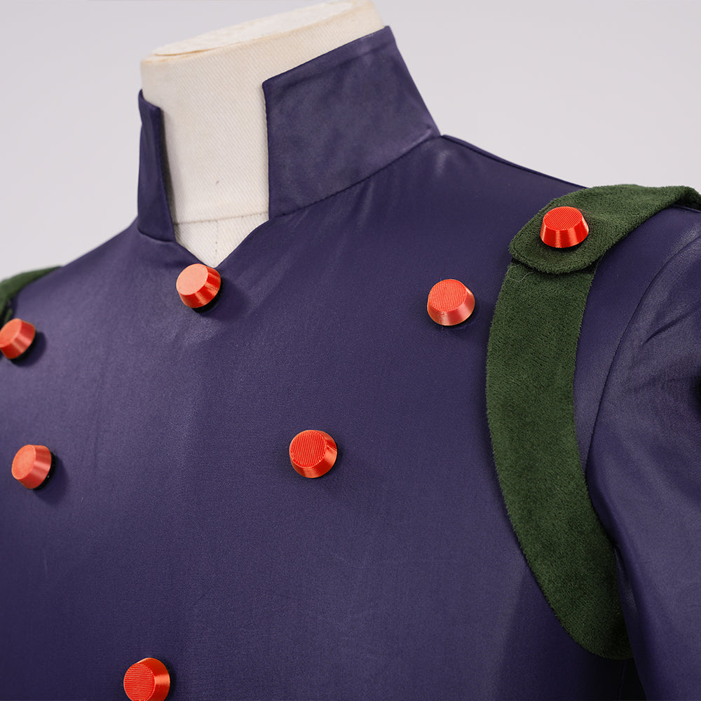Complete JoJo's Bizarre Adventure Steel Ball Run Gyro Zeppeli Official Cosplay Costume Set - Halloweez
