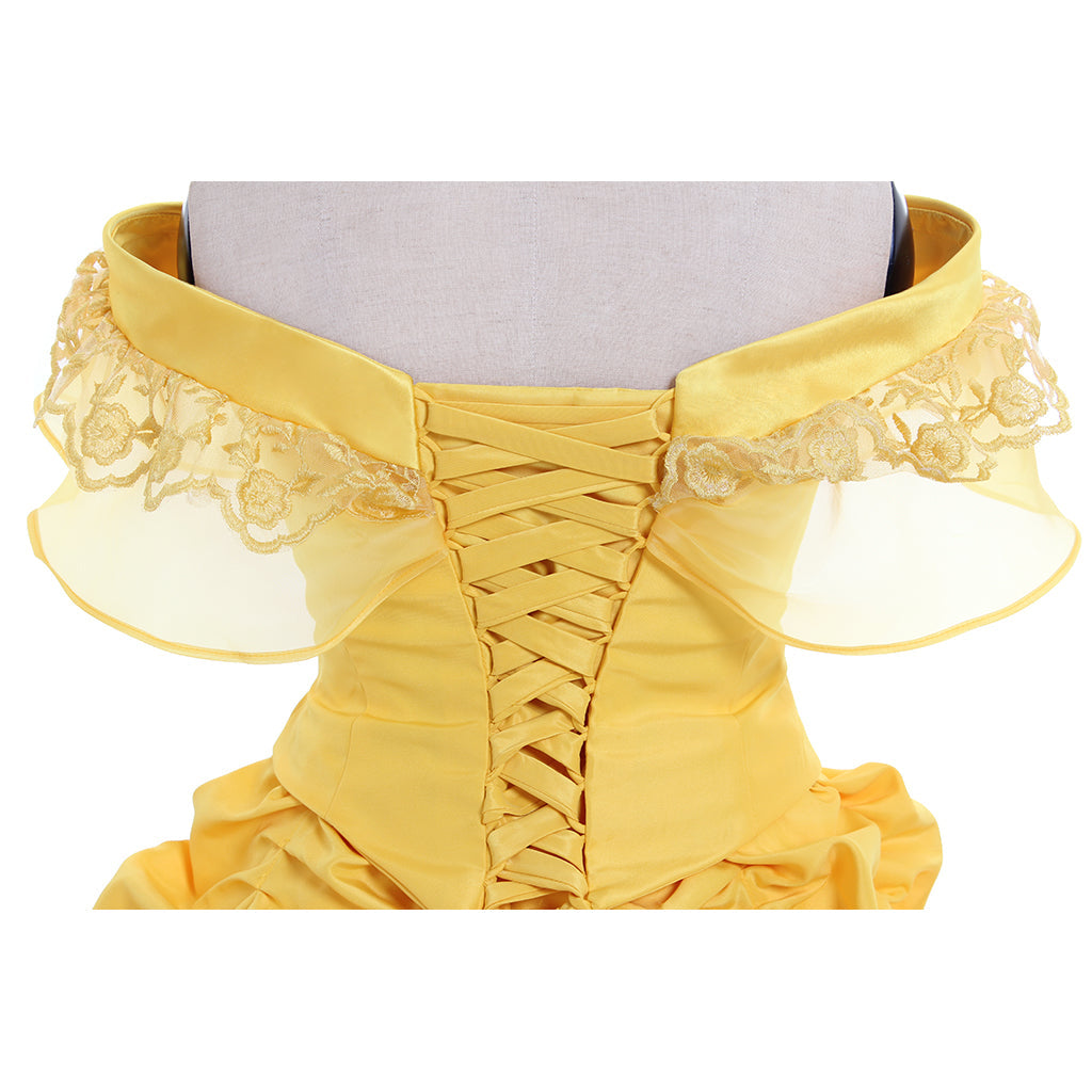 Costume de cosplay Belle pour Halloween | Robe de princesse Disney enchanteresse pour Halloween et cosplay