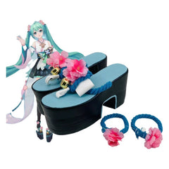 1084 Onmyoji Collaboration Hatsune Miku Awakened Cosplay Shoes for Anime Expo Performance - Halloweez