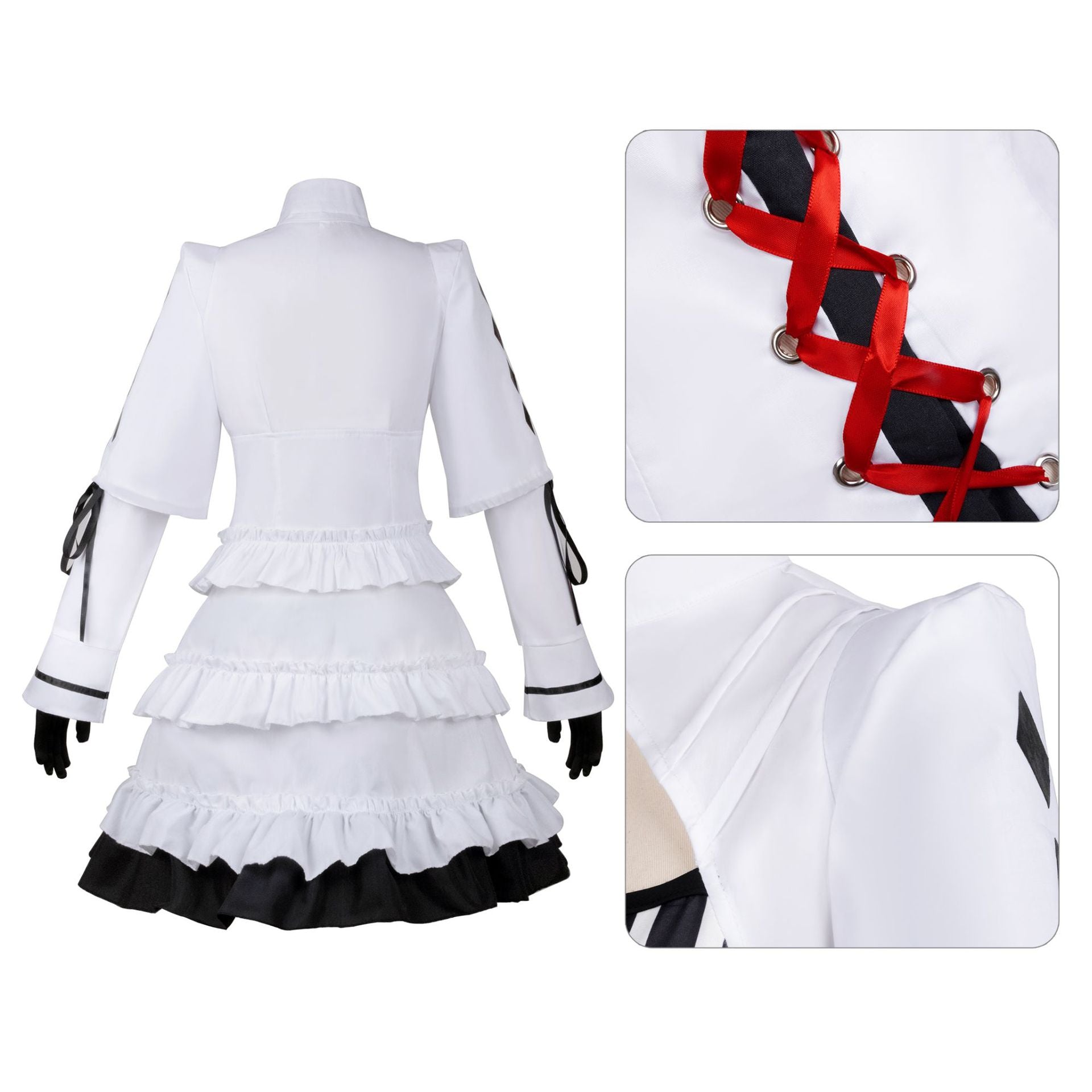 Neon Genesis Evangelion Asuka Langley Soryu Cake Dress Cosplay Costume - Halloweez