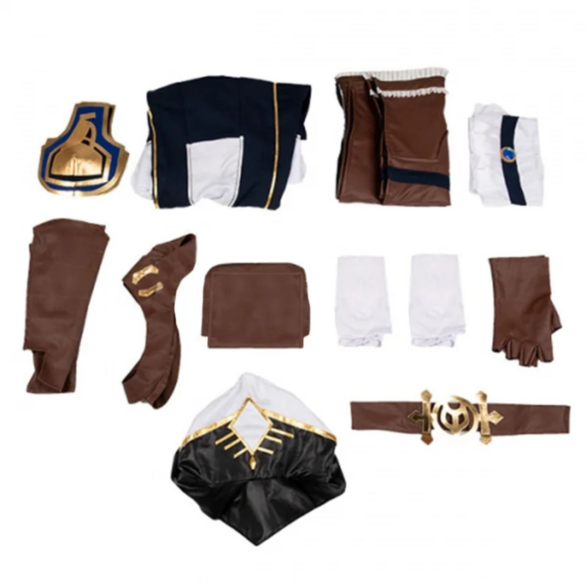 Game LOL Arcane Caitlyn Cosplay Costume The Sheriff of Piltover Caitlyn Uniform Dress Halloween Carnival Suit - Halloweez
