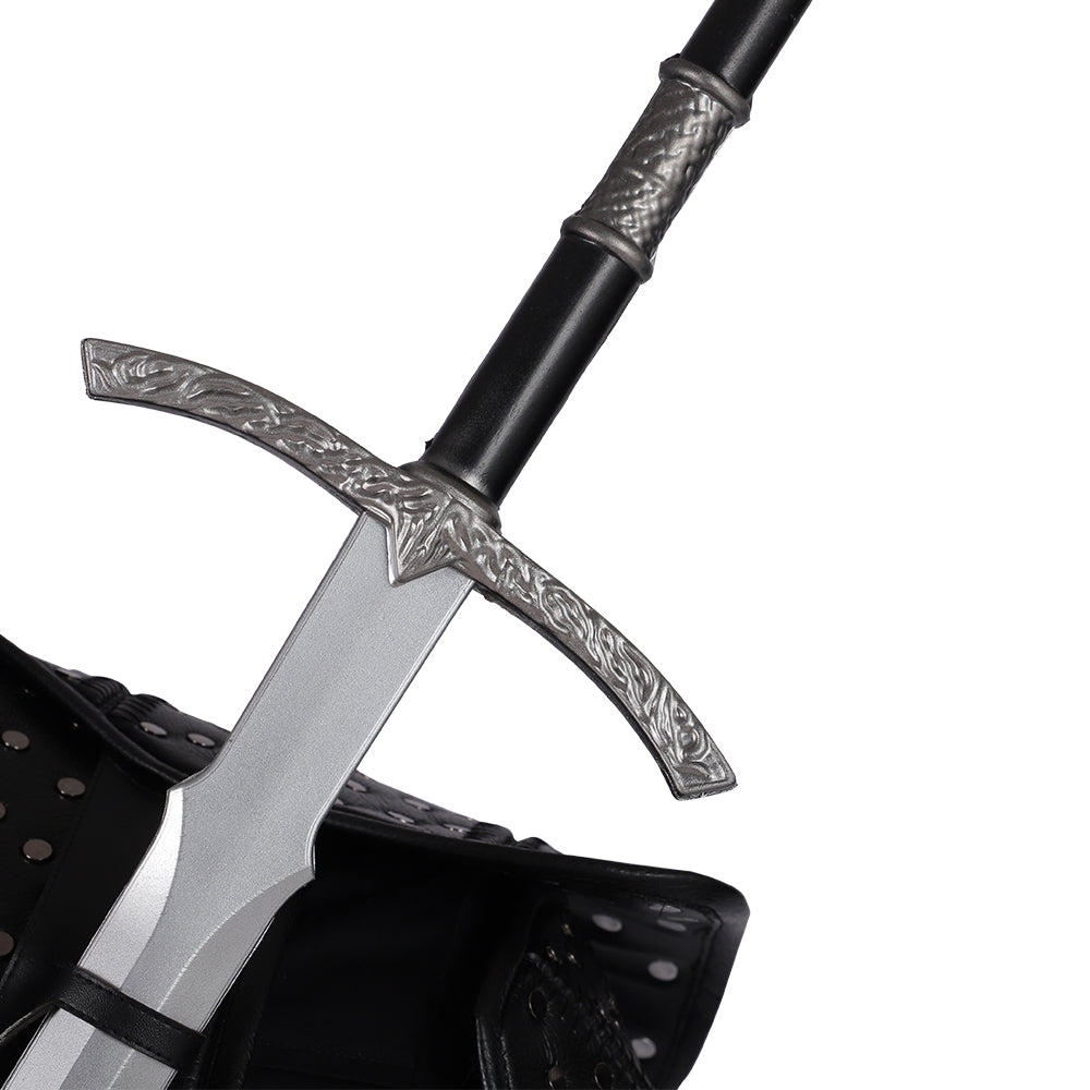 The Witcher 3: Wild Hunt Geralt of Rivia Cosplay Full Set, White Wolf Witcher Hunter Complete Costume for Game Cosplay - Halloweez