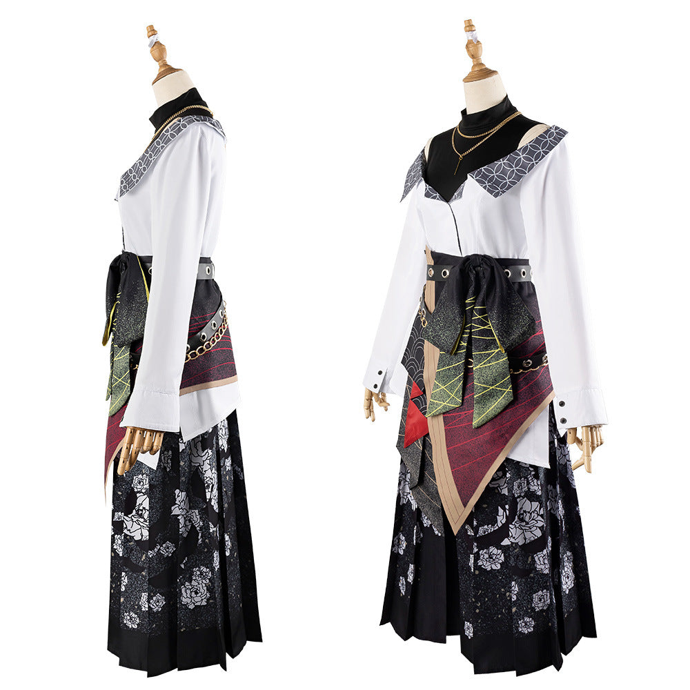 Project Sekai Hinomori Shiho Cosplay Costume Anime Pleated Skirt Pants Set for Women - Halloweez