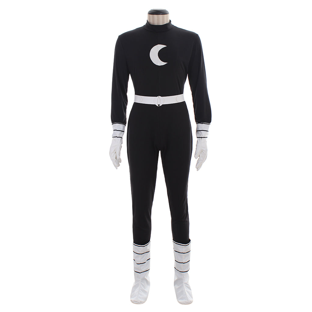 Halloweez Moonlight Knight Black Edition Cosplay Costume with Boot Covers - Halloweez