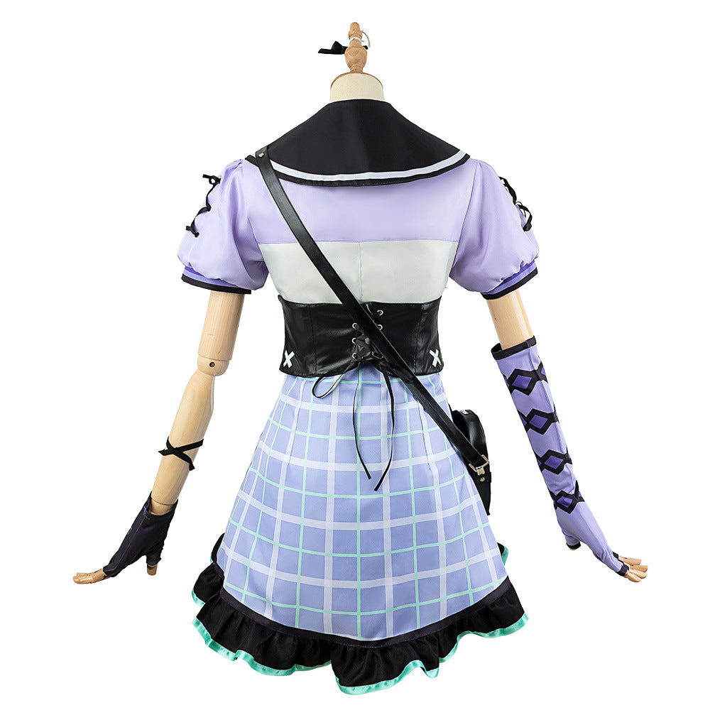 Project Sekai Asahina Mafuyu Cosplay Costume Summer Short Skirt Cute Outfit - Halloweez