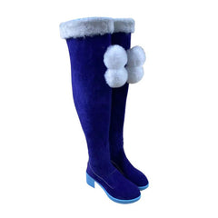 1849 Hatsune Miku 2012 Snow Miku Cosplay Shoes for Anime Conventions - Halloweez