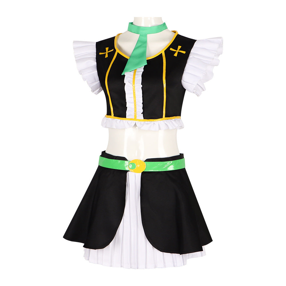 Love Live! Cosplay Costume μ's Hoshizora Rin Stage Performance Outfit - Halloweez