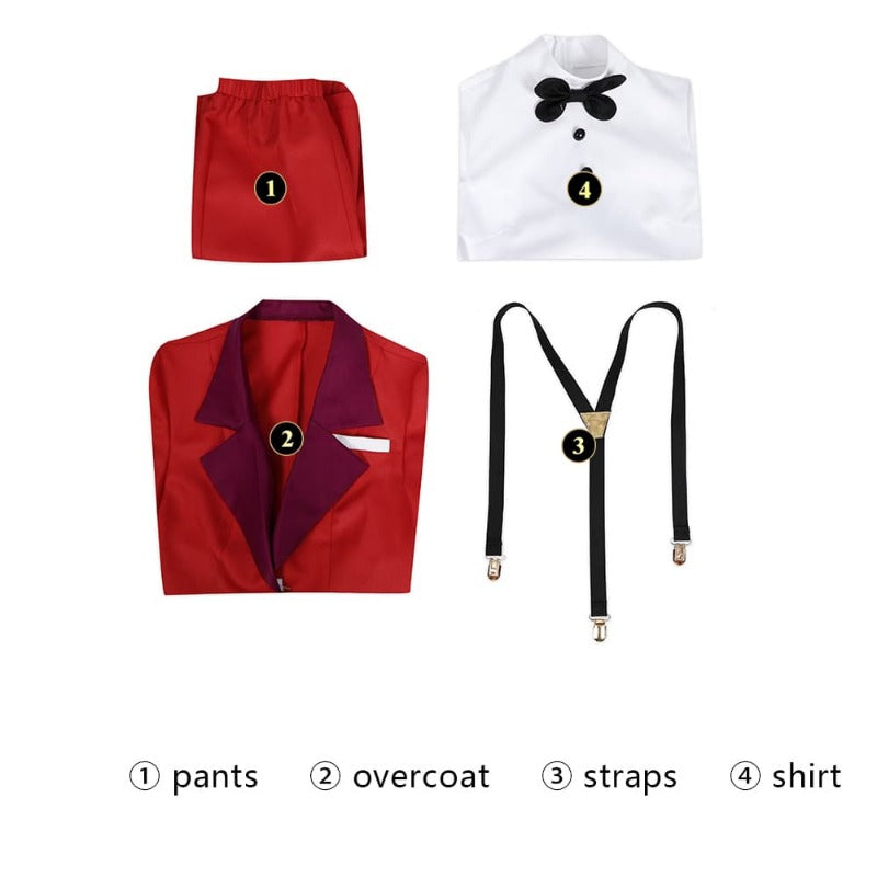 Halloweez Charlie Morningstar Cosplay Costume - Red Suit for Halloween