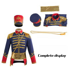 European Royal General Cosplay Costume, Custom‑Made for Halloween & Stage Show