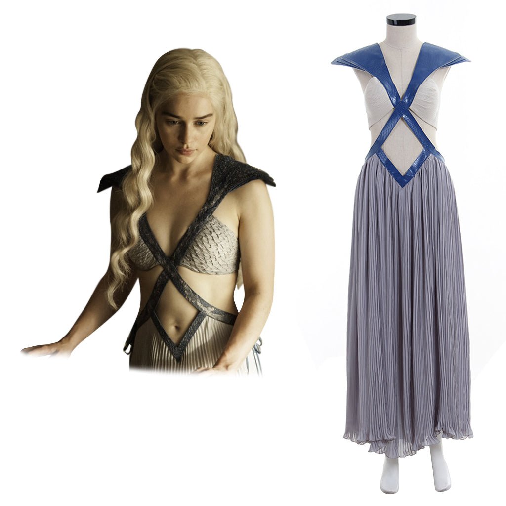 Daenerys Cosplay Costume Sexy Women Dress for Halloween Party Outfits - Coscosmos