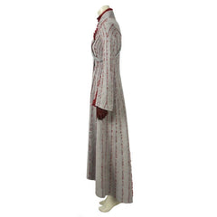 Halloweez Daenerys Targaryen Cosplay Costume - Women's Elegant Long Sleeve Dress with Brooch for Special Events - Halloweez